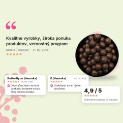 Lieskové orechy v horkej čokoláde Emerosa 500g, hodnotenia zákazníkov Lieskové orechy v horkej čokoláde Emerosa 500g, hodnotenia zákazníkov