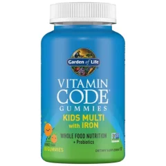 Vitamin Code Multivitamin pro děti se železem na cucání gumídci Garden of Life 90ks