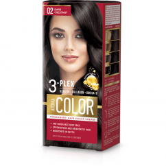 Farba do włosów - ciemny kasztan nr 02 Aroma Color
