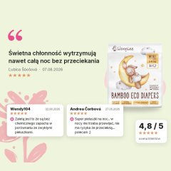 Woopies EKO pieluszki dziecięce MINI (3-8kg)  Wooden Spoon 36szt, oceny klientów