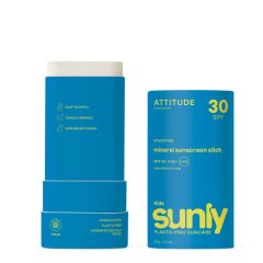 Dětská 100% minerální ochranná tyčinka na celé tělo ATTITUDE (SPF 30) bez vůně 60g Dětská 100% minerální ochranná tyčinka na celé tělo ATTITUDE (SPF 30) bez vůně 60g