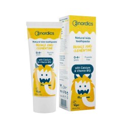 Naturalna pasta do zębów dla dzieci pomarańcza i klementynka NORDICS 50 ml Naturalna pasta do zębów dla dzieci pomarańcza i klementynka NORDICS 50 ml
