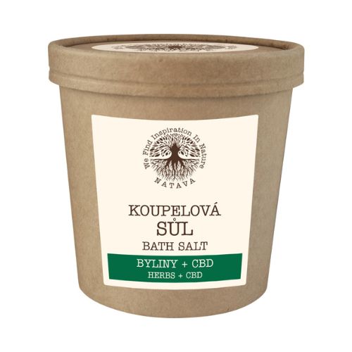 Sůl do koupele Byliny+CBD Natava 500g
