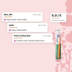 Zubná kefka Medium s ergonomickým zahnutím 6580 štetín oranžová Nordics Oral Care, hodnotenia zákazníkov Zubná kefka Medium s ergonomickým zahnutím 6580 štetín oranžová Nordics Oral Care, hodnotenia zákazníkov