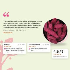 Dračie ovocie lyofilizované Emerosa, hodnotenia zákazníkov
