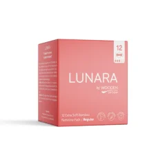 Rozložiteľné bambusové Regular menštruačné vložky Lunara Wooden Spoon 12ks