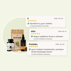Béltámogatás - Poria cocos 90cps + Chaga tinktúra 100ml + Psyllium BIO 150g Hrotlife