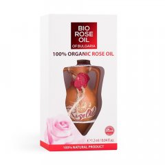 Organický bulharský ružový olej 100% Bio rose oil of Bulgaria 1,2 ml 2