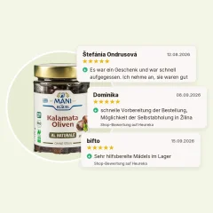 Kalamata-Oliven al naturale entsteint Bio MANI 175g