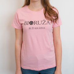 Damen T-Shirt rosa Sei schön Bioruža M