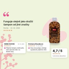 Šampón kofeín 200ml, hodnotenia zákazníkov