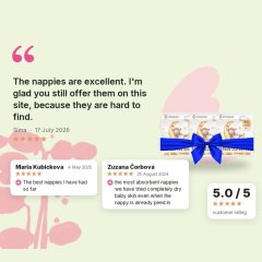 XL pack of Woopies baby ECO diapers MINI (3-8kg) Wooden Spoon 3x36pcs, customer reviews