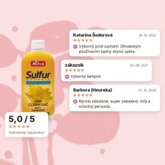 Šampón síra 200 ml, hodnotenia zákazníkov