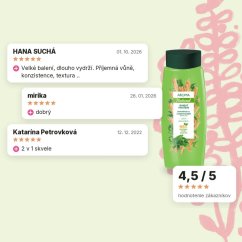 Šampón a kondicionér 2 v 1 na suché vlasy Pšeničný proteín Aroma 400 ml, hodnotenia zákazníkov