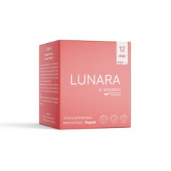 Rozložitelné bambusové Regular menstruační vložky Lunara Wooden Spoon 12ks