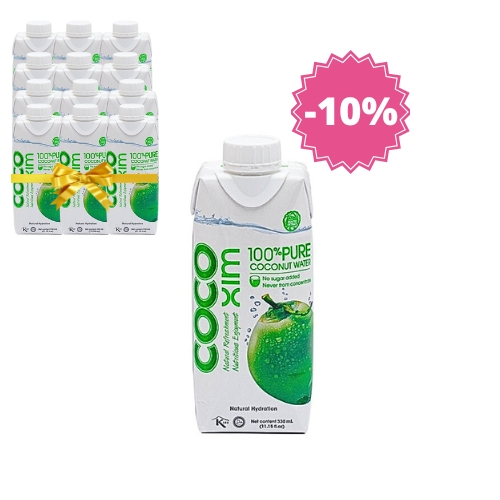 Pakiet XL - Woda kokosowa 100% Pure COCOXIM 12x330 ml