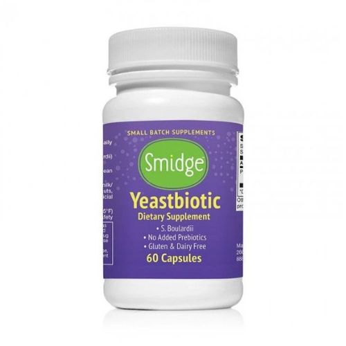 Probiotyki drożdżowe (Saccharomyces boulardii) Yeastbiotic Smidge 60 kapsułek