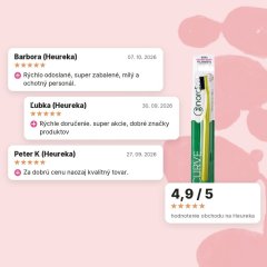 Zubná kefka Ultra Soft s ergonomickým zahnutím 6580 štetín zelená Nordics Oral Care, hodnotenia zákazníkov