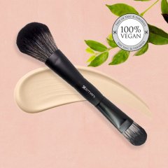 Obojstranný vegánsky štetec: Make-up a rozjasňovač Emani