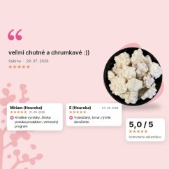 Arašídové hrudky v bielej čokoláde Emerosa 500g, hodnotenia zákazníkov Arašídové hrudky v bielej čokoláde Emerosa 500g, hodnotenia zákazníkov