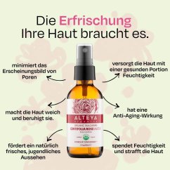 Rosenwasser aus Zentifolien-Rose im Glas (Rosa Centifolia) Alteya Organics 60 ml