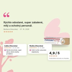 Zubná pasta Black Sea Mineral Parodont Active 75 ml, hodnotenia zákazníkov