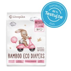 Woopies detské EKO plienky MEDIUM (9-14kg) Wooden Spoon 30ks