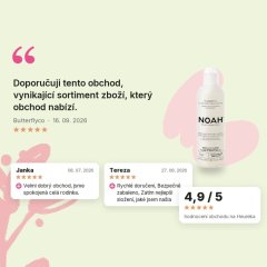 Posilující šampon na vlasy Černý pepř a máta Noah 250ml, hodnocení zákazníků Posilující šampon na vlasy Černý pepř a máta Noah 250ml, hodnocení zákazníků