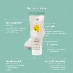 Természetes fényvédő érzékeny spf 50 Boep 100ml