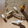 Akupresúrny masážny roller na tvár z bieleho mramoru Venoc