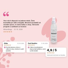 Kondicionér ve spreji bez oplachování Noah 150ml, hodnocení zákazníků