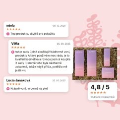 Dárková sada kosmetiky Luminous Rose Alteya Organics, hodnocení zákazníků