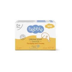 Detské krémové mydlo s harmančekom Bebble 75g Detské krémové mydlo s harmančekom Bebble 75g