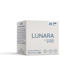 Rozložiteľné bambusové Denné vložky Lunara Wooden Spoon 25ks