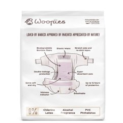 Pieluchy Woopies Baby ECO NOWORODEK (2-5kg) Drewniana łyżka 40 szt.
