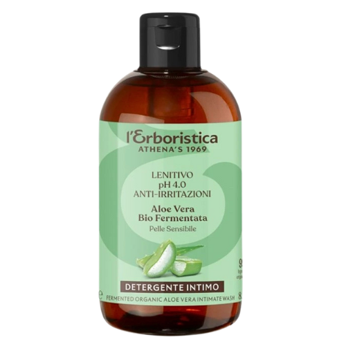 Intimní mycí gel s fermentovanou aloe vera šťávou Athena's Erboristica 250 ml