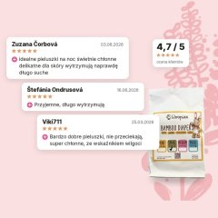 Eko pieluszki dziecięce Wooden Spoon Woopies SMALL 3 szt. próbka, oceny klientów