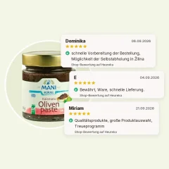 Kalamata Olivenpaste organisch zertifiziert Naturland Fair MANI 180g