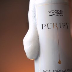 Reinigungs- und Make-up-Entfernungsschaum für das Gesicht Purify Wooden Spoon 150ml