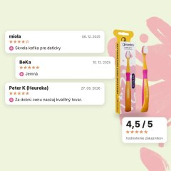 Detská zubná kefka od 3+ rokov Soft 9240 štetín oranžová morská panna Nordics Oral Care, hodnotenia zákazníkov
