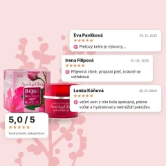 Pleťový krém proti vráskam s ružovým olejom Rose of Bulgaria 50 ml, hodnotenia zákazníkov Pleťový krém proti vráskam s ružovým olejom Rose of Bulgaria 50 ml, hodnotenia zákazníkov