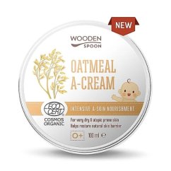 Masło nawilżające z płatkami owsianymi na atopowe zapalenie skóry Wooden Spoon 100ml Masło nawilżające z płatkami owsianymi na atopowe zapalenie skóry Wooden Spoon 100ml