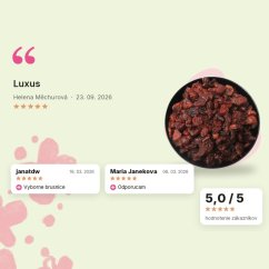 Brusnice celé sušené Emerosa, hodnotenia zákazníkov
