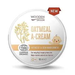 Masło nawilżające z płatkami owsianymi na atopowe zapalenie skóry Wooden Spoon 100ml