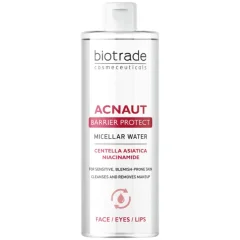 Woda micelarna do skóry tłustej i problematycznej Acnaut Barrier Protect Biotrade 400ml