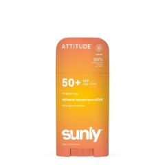 Minerálny opaľovací krém ATTITUDE Sunly SPF 50+ s vôňou tropického kokosu 60 g