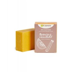 Oliwkowe mydło w kostce BIO La Saponaria - Pomarańcza i cynamon 100 g Oliwkowe mydło w kostce BIO La Saponaria - Pomarańcza i cynamon 100 g