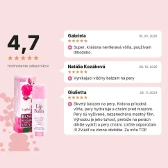 Balzam na pery z ružovej vody tyčinka Rose of Bulgaria 5 ml, hodnotenia zákazníkov