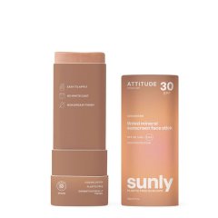 Tónovací 100% minerální ochranná tyčinka na obličej a rty ATTITUDE (SPF 30) bez vůně 20g Tónovací 100% minerální ochranná tyčinka na obličej a rty ATTITUDE (SPF 30) bez vůně 20g