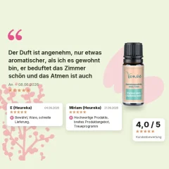 Aromatherapeutische Mischung ätherischer Öle Atemwege Venoc 10ml, Kundenbewertung